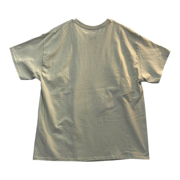 Sugar Flower Womens Graphic T-Shirt 2X Beige Cotton Casual Streetwear - Picture 2 of 4